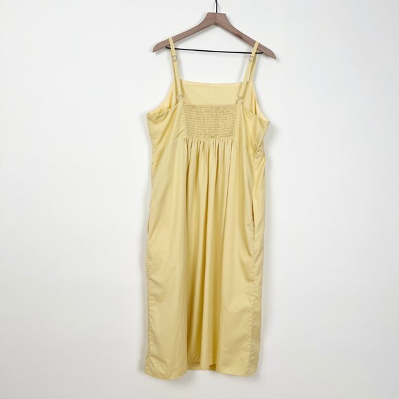 Madewell Summertime Cami Midi Dress Sun Casual Party Pleated Drape Wedding Guest - Picture 9 of 10